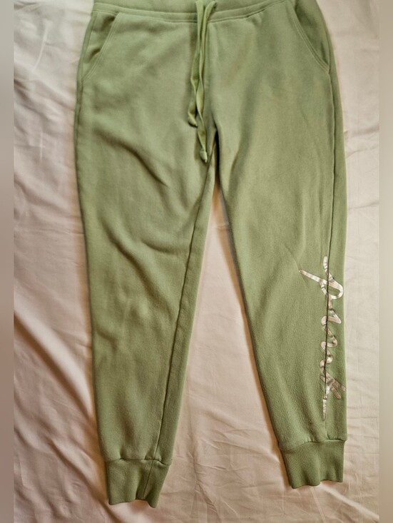 PINK Victoria's Secret Pants - PINK Victoria's Secret Womens Light Green Pull On Jogger Sweatpants Size Small